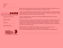 Tablet Screenshot of danse.univ-paris8.fr